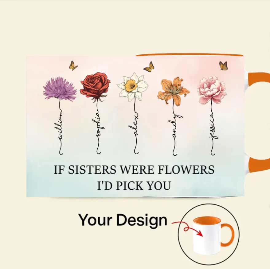 If Friends Were Flowers I'd Pick You - Personalized Jewelry Dish or Plaque or Poster or Ornament or Keychain - Image 4