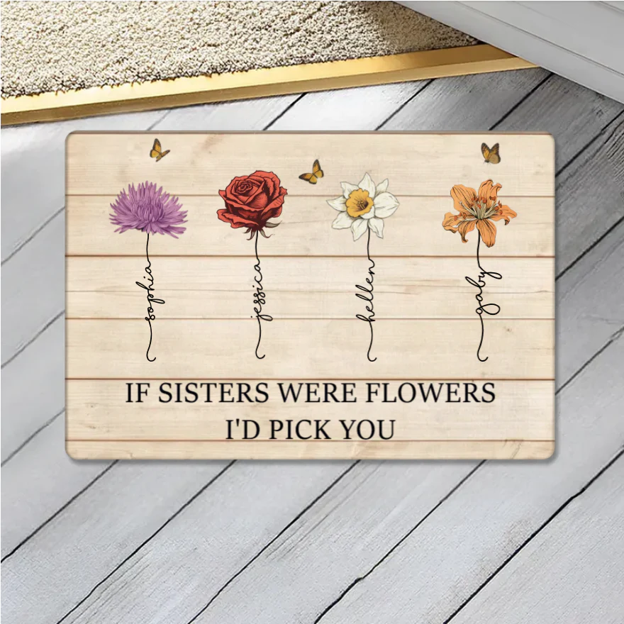 If Friends Were Flowers I'd Pick You - Personalized Cup or Poster or Ornament or Jewelry Dish or Plaque or Keychain - Image 6