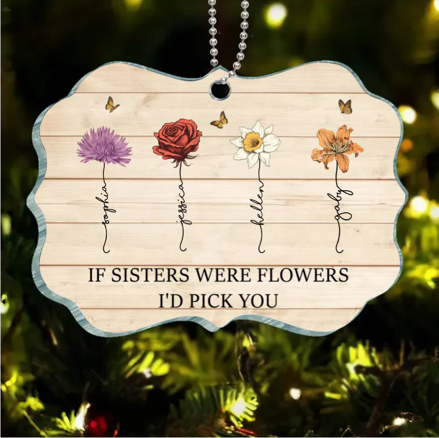 If Friends Were Flowers I'd Pick You - Personalized Cup or Poster or Ornament or Jewelry Dish or Plaque or Keychain - Image 7