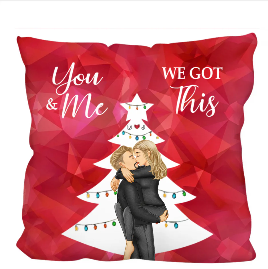 From Our First Kiss Till Our Last Breath Christmas Couple - Personalized Custom Shaped Ornament or Poster or Keychain or Plaque - Image 10