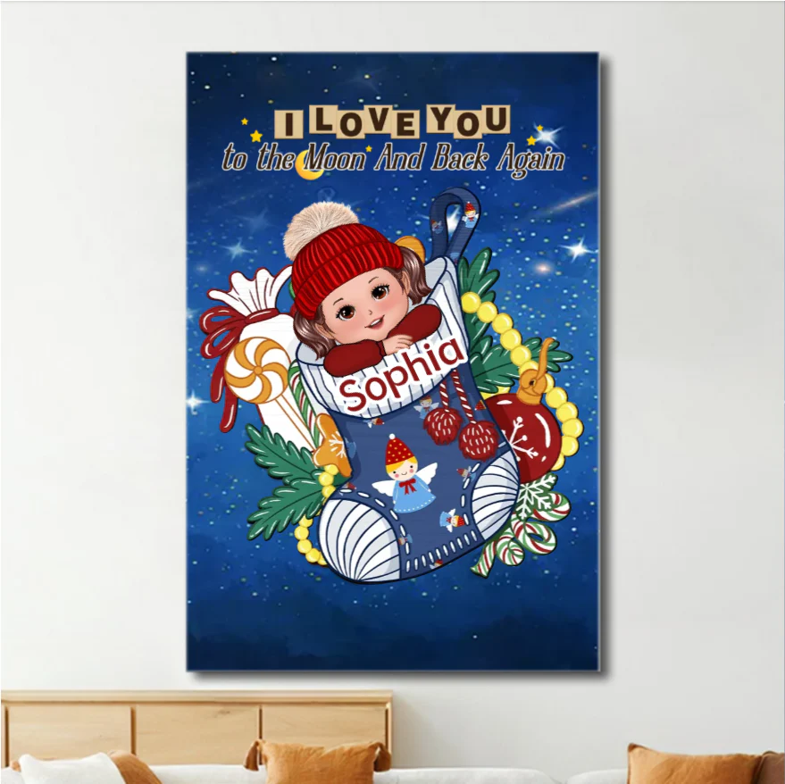 Personalized Christmas Stocking Ornament, Plaque, Keychain, Sign - Custom Gift for Kids, Christmas Tree Decoration - Image 8