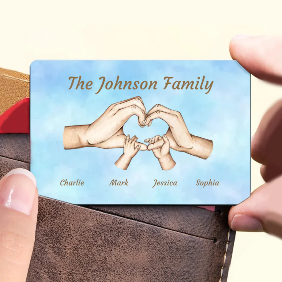 Personalized Family Hands Poster, Keychain, Plaque, Ornament, Sign - Unique Gift for Loved Ones - Image 6