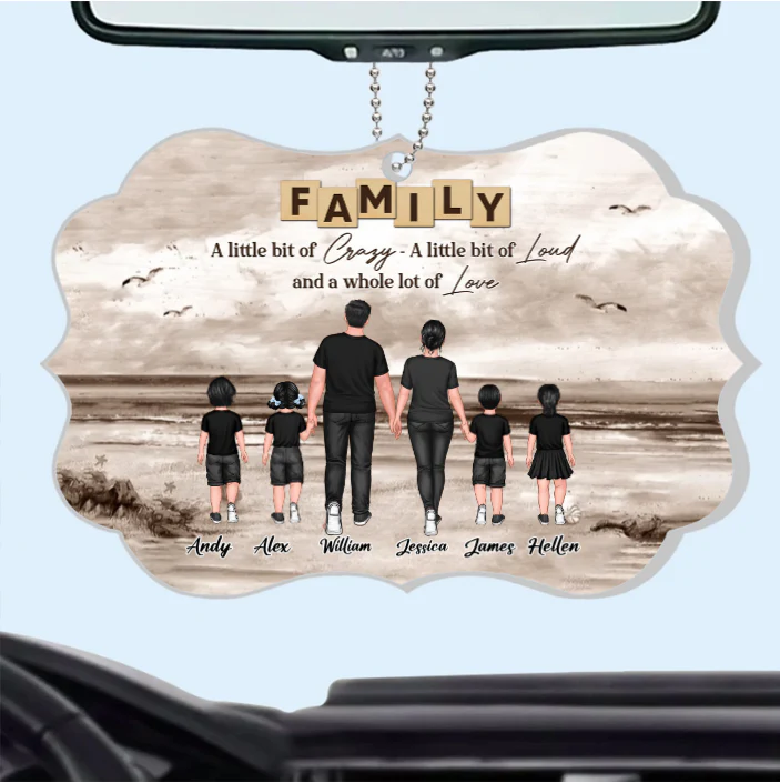 Family Walking Back View Personalized Poster or Canvas or Plaque or Keychain or Ornament - Custom Gift for Family Memories - Image 5