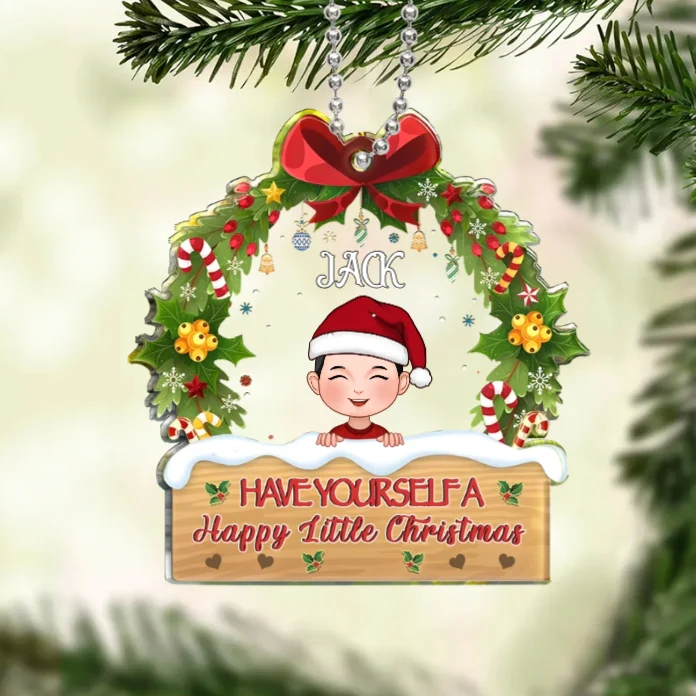 Have Yourself a Merry Christmas Personalized Ornament, Keychain, Plaque, Pillow, Sign - Custom Holiday Gift