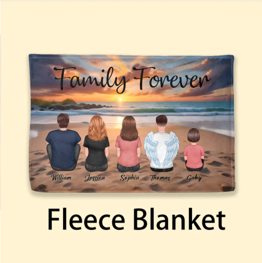 Personalized Family Forever Poster or Canvas, Keychain, Plaque, Car Hanger, Wallet Card - Perfect Gift for Siblings, Memorial Keepsake - Image 5