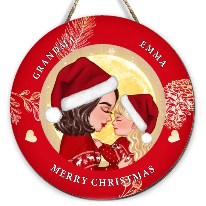 Personalized Christmas Ornament, Plaque, Keychain, Sign – Custom Gift for Grandmother and Kid Memories - Image 10