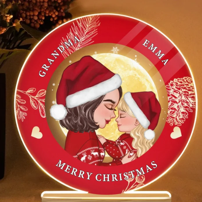 Personalized Christmas Ornament, Plaque, Keychain, Sign – Custom Gift for Grandmother and Kid Memories - Image 5