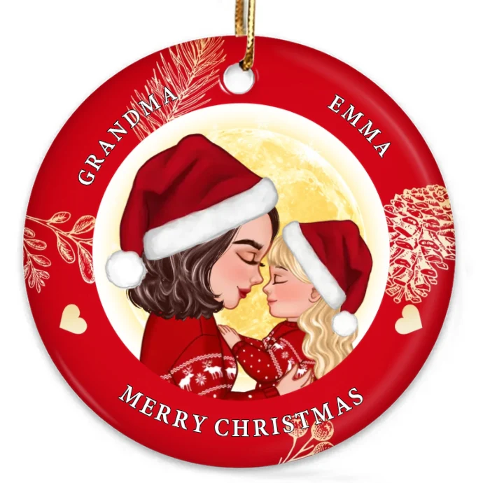 Personalized Christmas Ornament, Plaque, Keychain, Sign – Custom Gift for Grandmother and Kid Memories - Image 8
