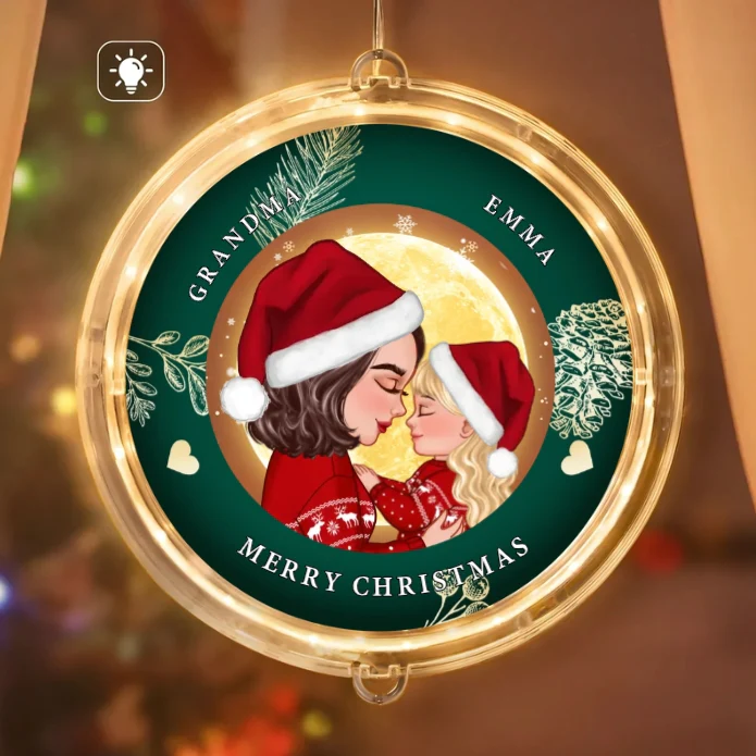 Personalized Christmas Ornament, Plaque, Keychain, Sign – Custom Gift for Grandmother and Kid Memories