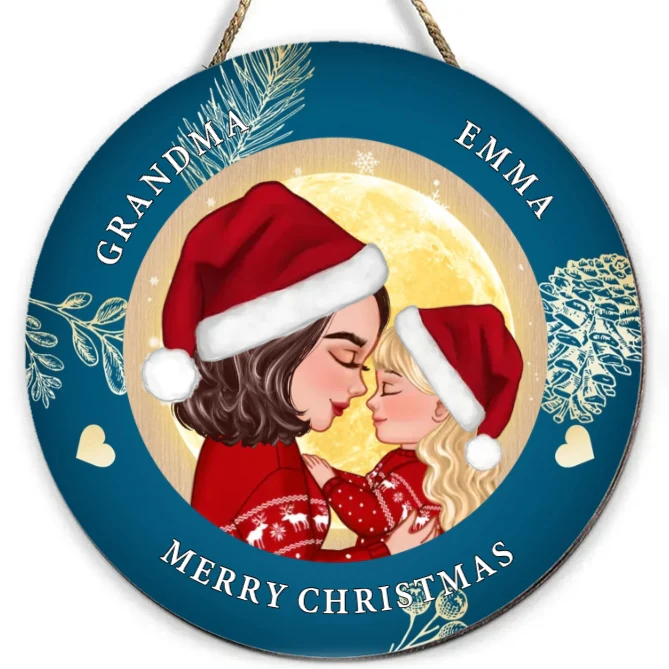 Personalized Christmas Ornament, Plaque, Keychain, Sign – Custom Gift for Grandmother and Kid Memories - Image 10
