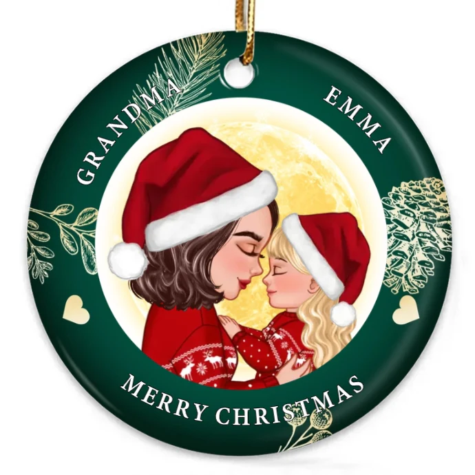 Personalized Christmas Ornament, Plaque, Keychain, Sign – Custom Gift for Grandmother and Kid Memories - Image 5
