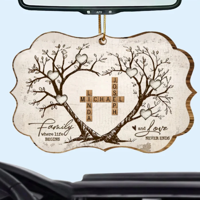 Personalized Family Tree Poster, Ornament, Keychain, Plaque, or Sign - A Meaningful Gift of Love and Connection - Image 3