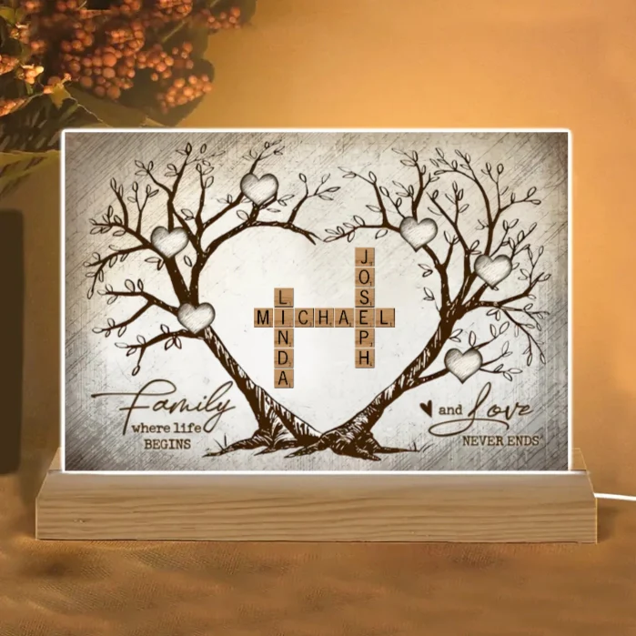 Personalized Family Tree Poster, Ornament, Keychain, Plaque, or Sign - A Meaningful Gift of Love and Connection - Image 5