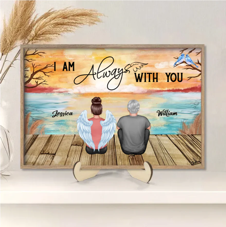 Personalized We're Always With You Blanket, Plaque, Keychain, Poster or Canvas, Ornament and Wallet Card - Unique Memorial Gift for Loved Ones - Image 3