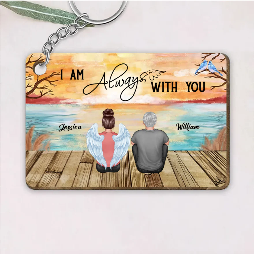 Personalized We're Always With You Blanket, Plaque, Keychain, Poster or Canvas, Ornament and Wallet Card - Unique Memorial Gift for Loved Ones - Image 4