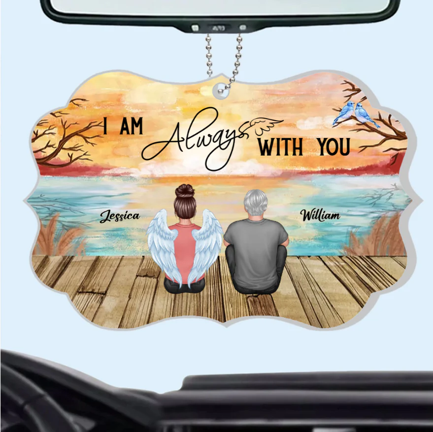 Personalized We're Always With You Blanket, Plaque, Keychain, Poster or Canvas, Ornament and Wallet Card - Unique Memorial Gift for Loved Ones - Image 5
