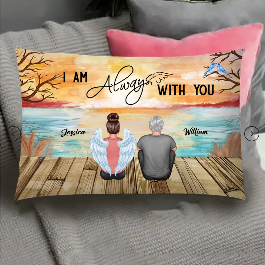 Personalized We're Always With You Blanket, Plaque, Keychain, Poster or Canvas, Ornament and Wallet Card - Unique Memorial Gift for Loved Ones - Image 6