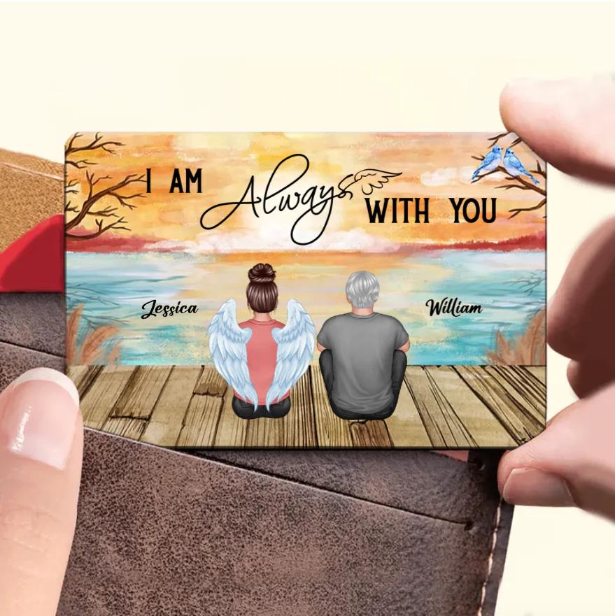 Personalized We're Always With You Blanket, Plaque, Keychain, Poster or Canvas, Ornament and Wallet Card - Unique Memorial Gift for Loved Ones - Image 7