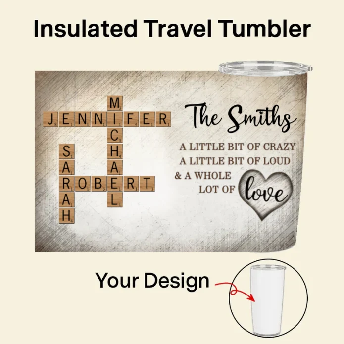 Personalized Family Name Scrabble Poster or Keychain - Unique Gift for Family Love & Memories - Image 5