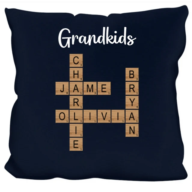 Personalized Grandkids Ornament - Custom Name Cross Plaque - Perfect Gift for Grandparents, Holiday Decor Keepsake - Image 3