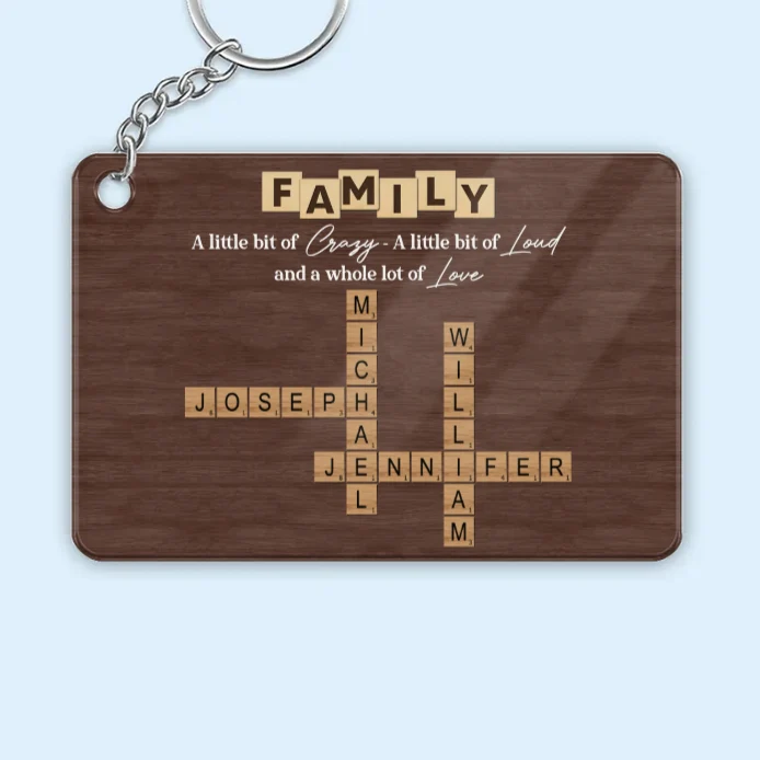 Personalized Family Name Crossword Poster - A Heartfelt Gift for Any Occasion - Image 3