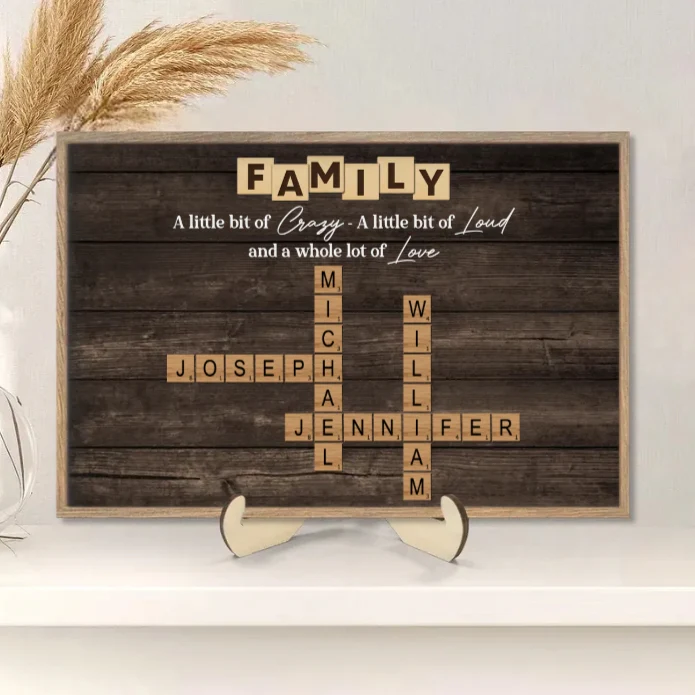 Personalized Family Name Crossword Poster - A Heartfelt Gift for Any Occasion - Image 4