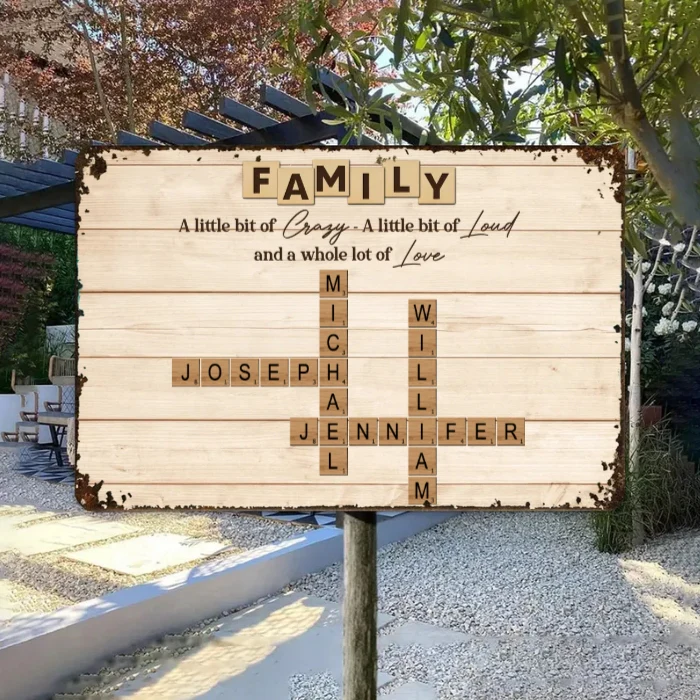 Personalized Family Name Crossword Poster - A Heartfelt Gift for Any Occasion - Image 8