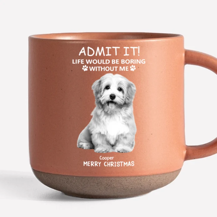 Personalized Christmas Glass Cup - Funny Pet - Themed Gift Cup - Image 3
