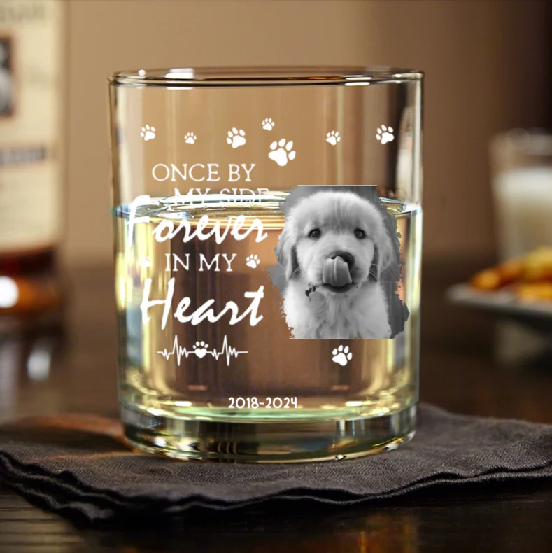 Personalized Pet Memorial Pottery Mug, "Forever in My Heart" Custom Keepsake with Photo and Name - Image 4