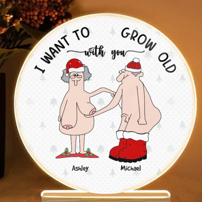 Funny & Heartwarming Couples Personalized Ornament - "I Want to Grow Old With You" Romantic Keepsake - Image 6