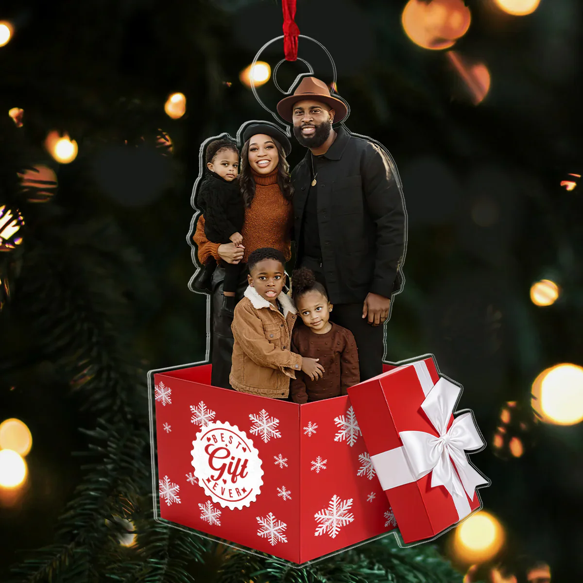 Personalized Best Gift Box Ornament - Treasure Your Loved Ones Forever - Image 4