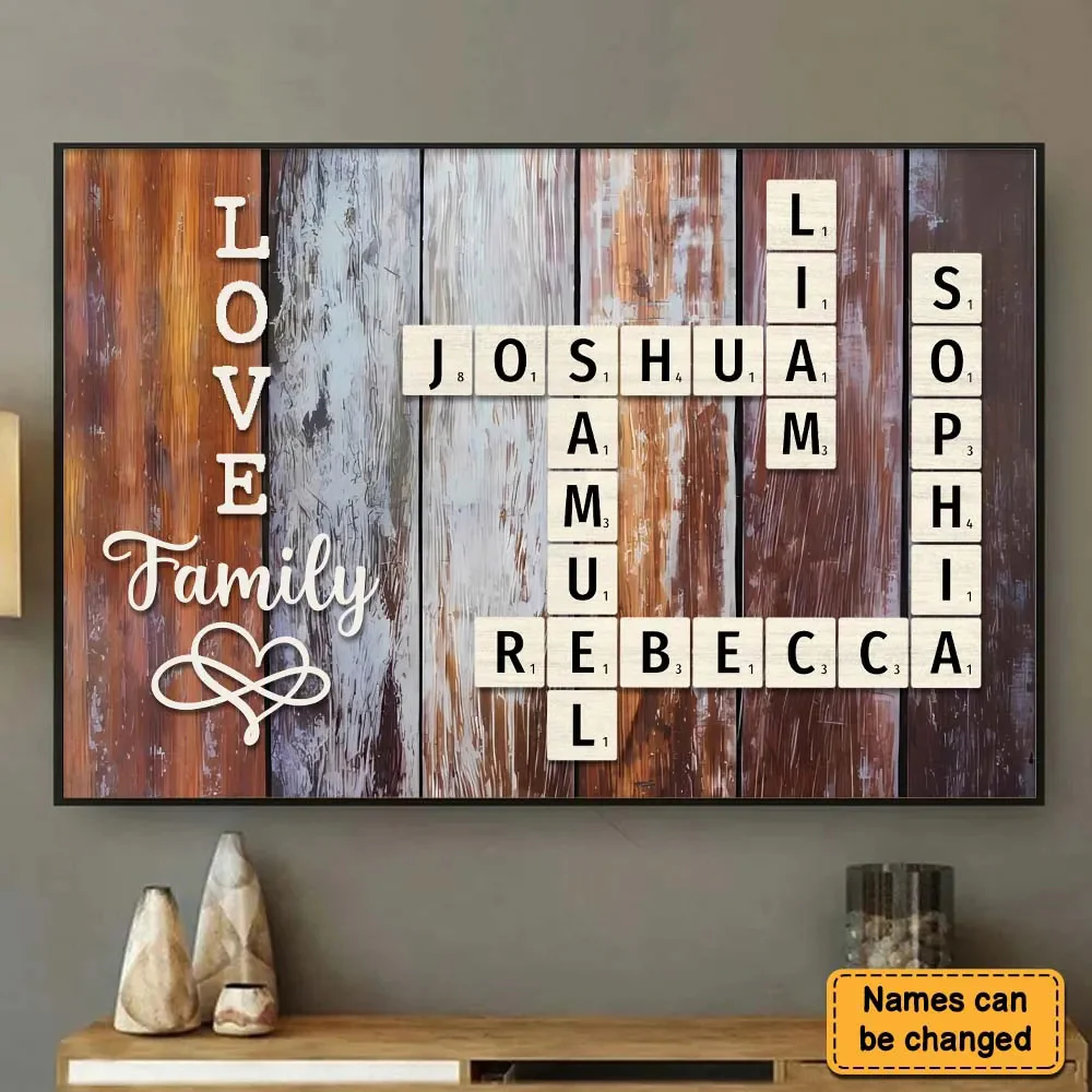 Personalized Family Name Crossword Poster – A Unique Gift for Loved Ones - Image 3