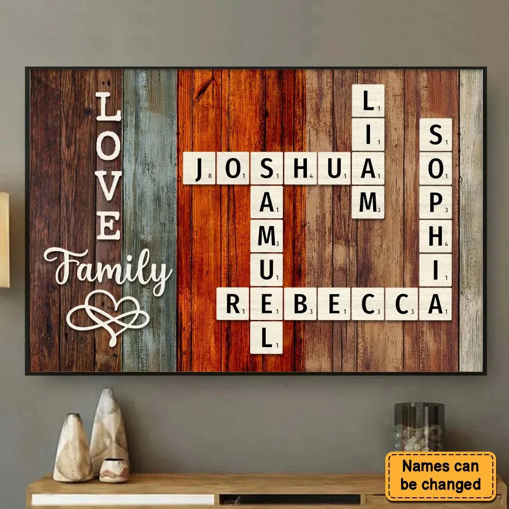 Personalized Family Name Crossword Poster – A Unique Gift for Loved Ones - Image 6