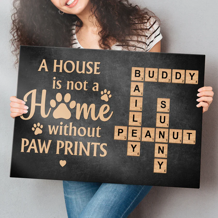 Personalized Pet Lover Poster - 'A House Is Not a Home Without Paw Prints' - Perfect Gift for Animal Enthusiasts - Image 4