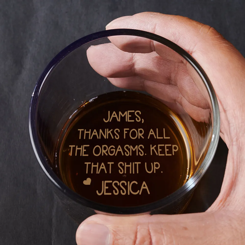 Personalized Whiskey Cup - A Funny and Bold Gift for Your Partner