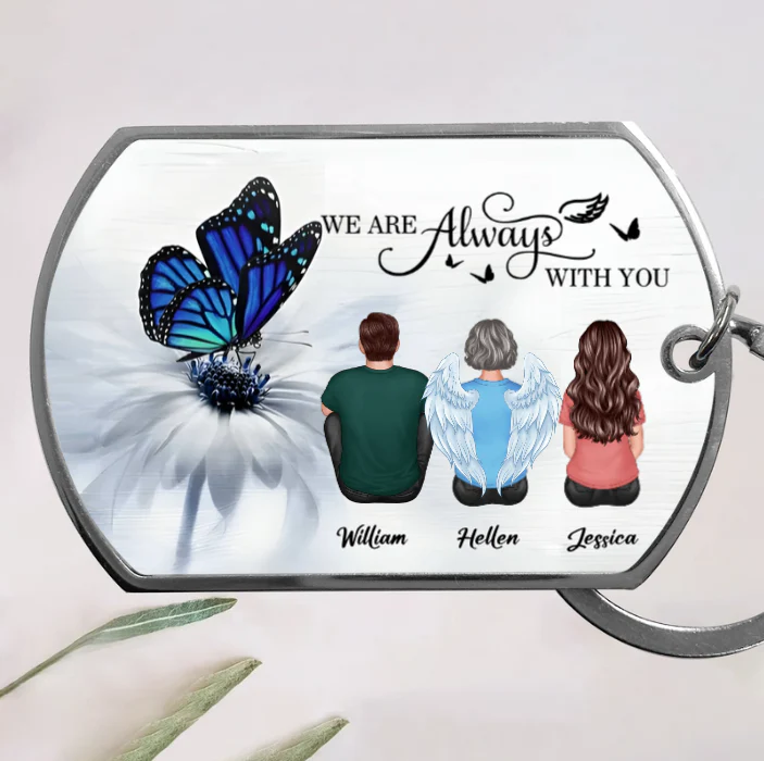 Butterfly I Am Always With You Memorial Personalized Keychain or Poster or Plaque or Ornament - Image 4