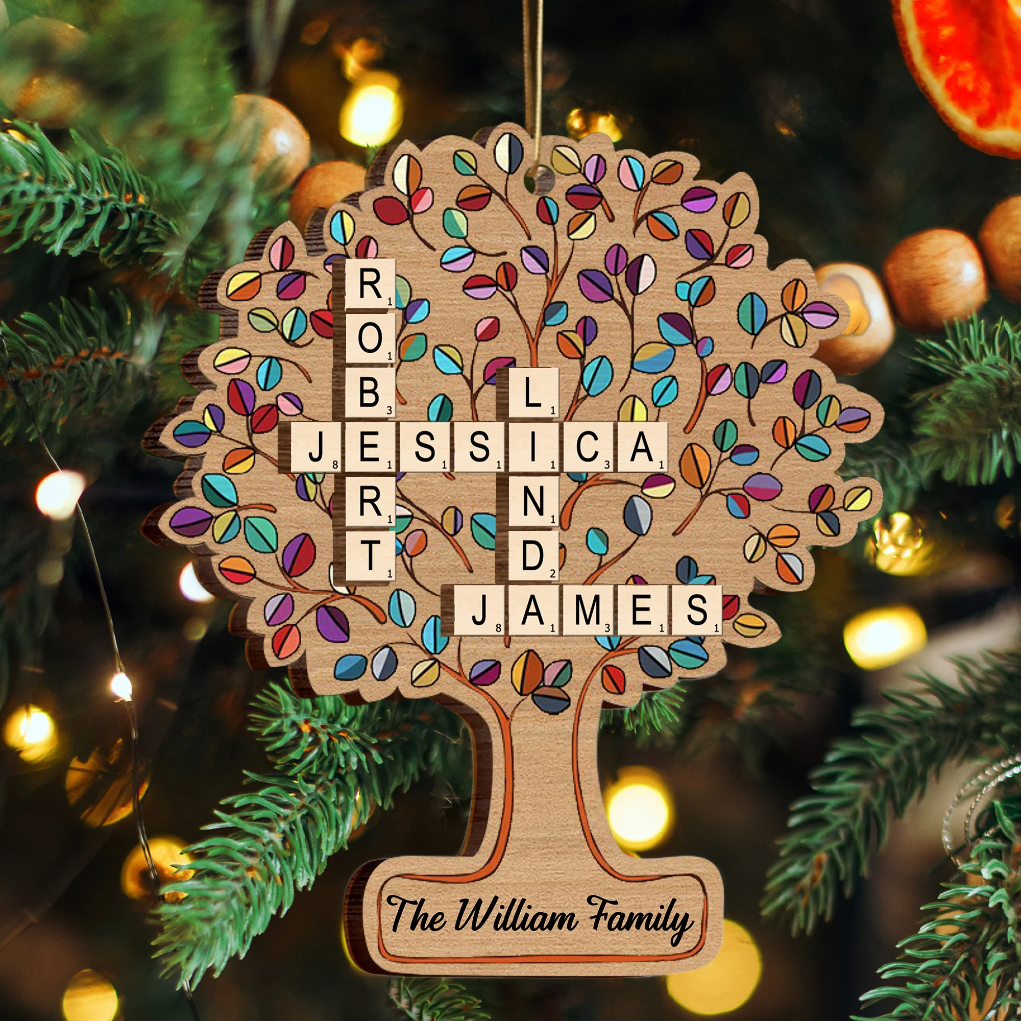 Personalized Family Tree Ornament - The Perfect Holiday Gift for Cherished Family Memories - Image 3