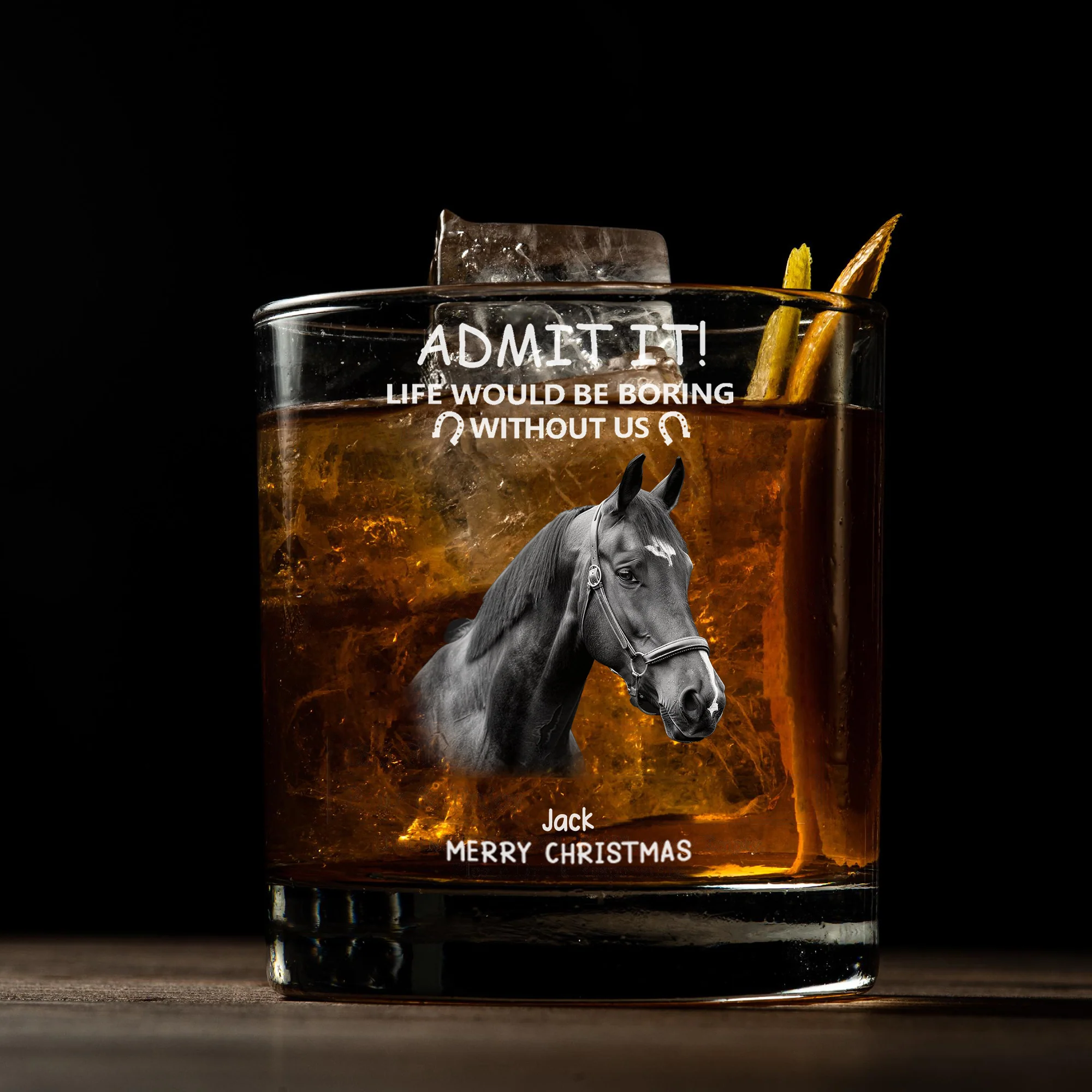 Custom Horse-Themed Mug & Whiskey Cup - The Perfect Holiday Gift