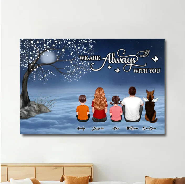 Butterfly I Am Always With You Memorial Personalized Keychain or Poster or Ornament or Plaque - Image 6