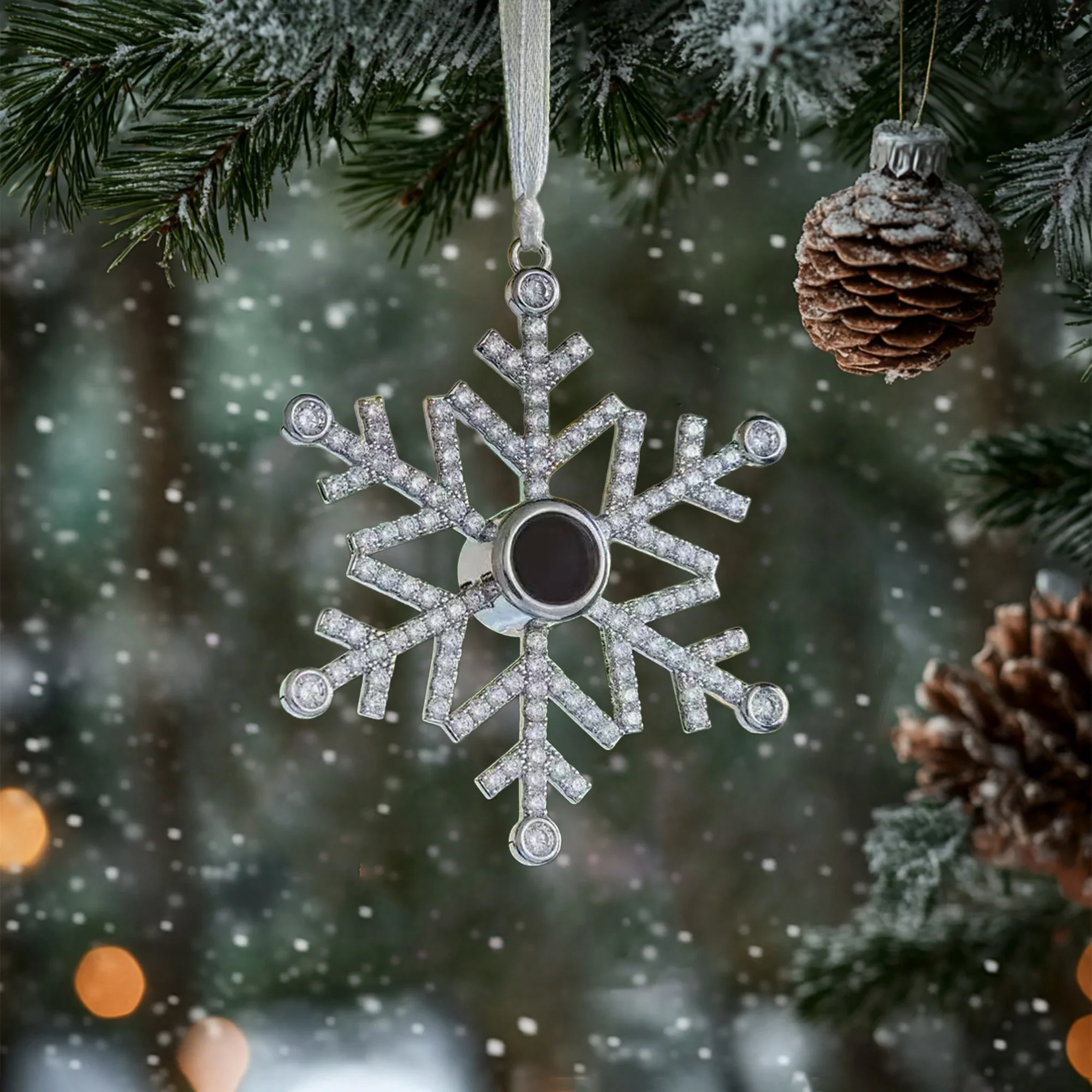 Personalized Photo Ornament - Capture Your Love in Sparkling Elegance - Image 6