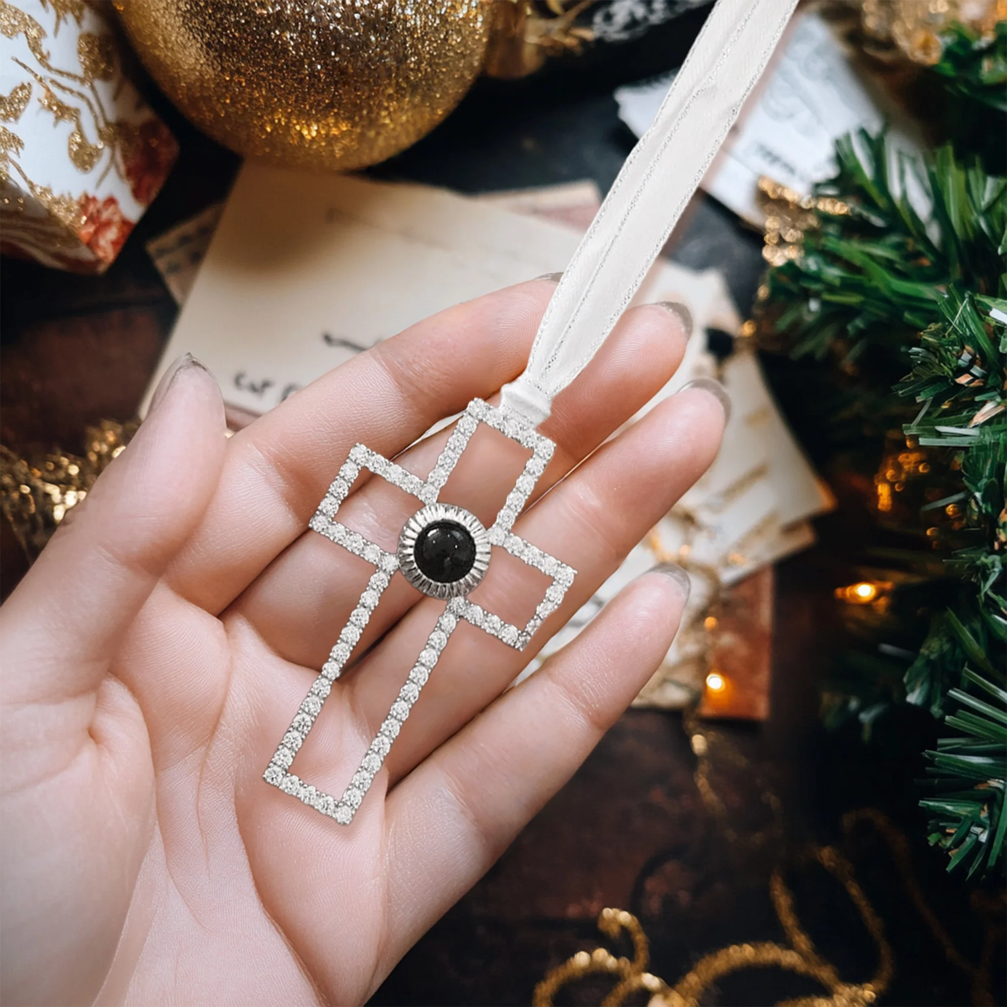 Personalized Photo Ornament - Capture Your Love in Sparkling Elegance - Image 8
