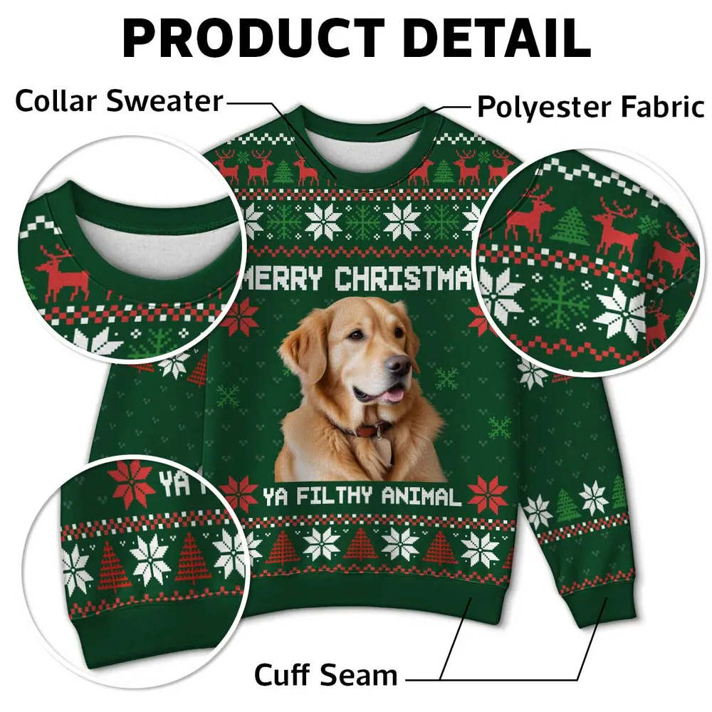 Personalized Sweatshirt for Dog Lovers – Custom Christmas Gift for Your Furry Friend, Perfect for Holiday Memories - Image 6
