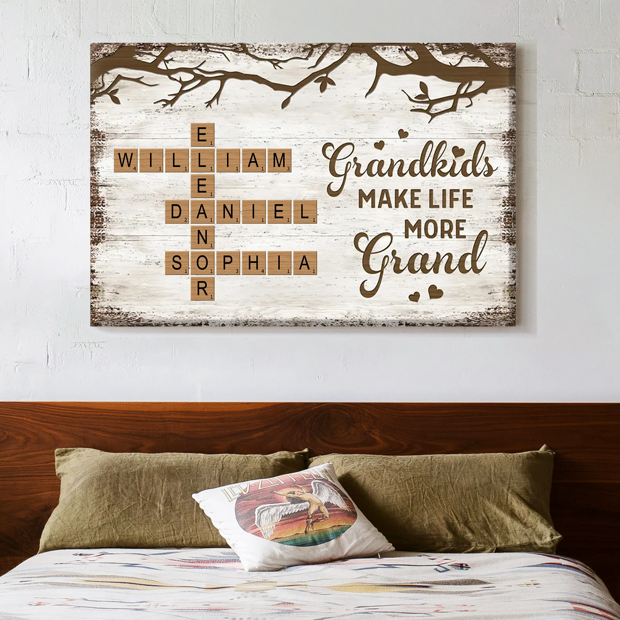 Personalized Family Poster for Grandparents and Grandchildren – Heartwarming Christmas Gift to Celebrate Generations of Love - Image 2