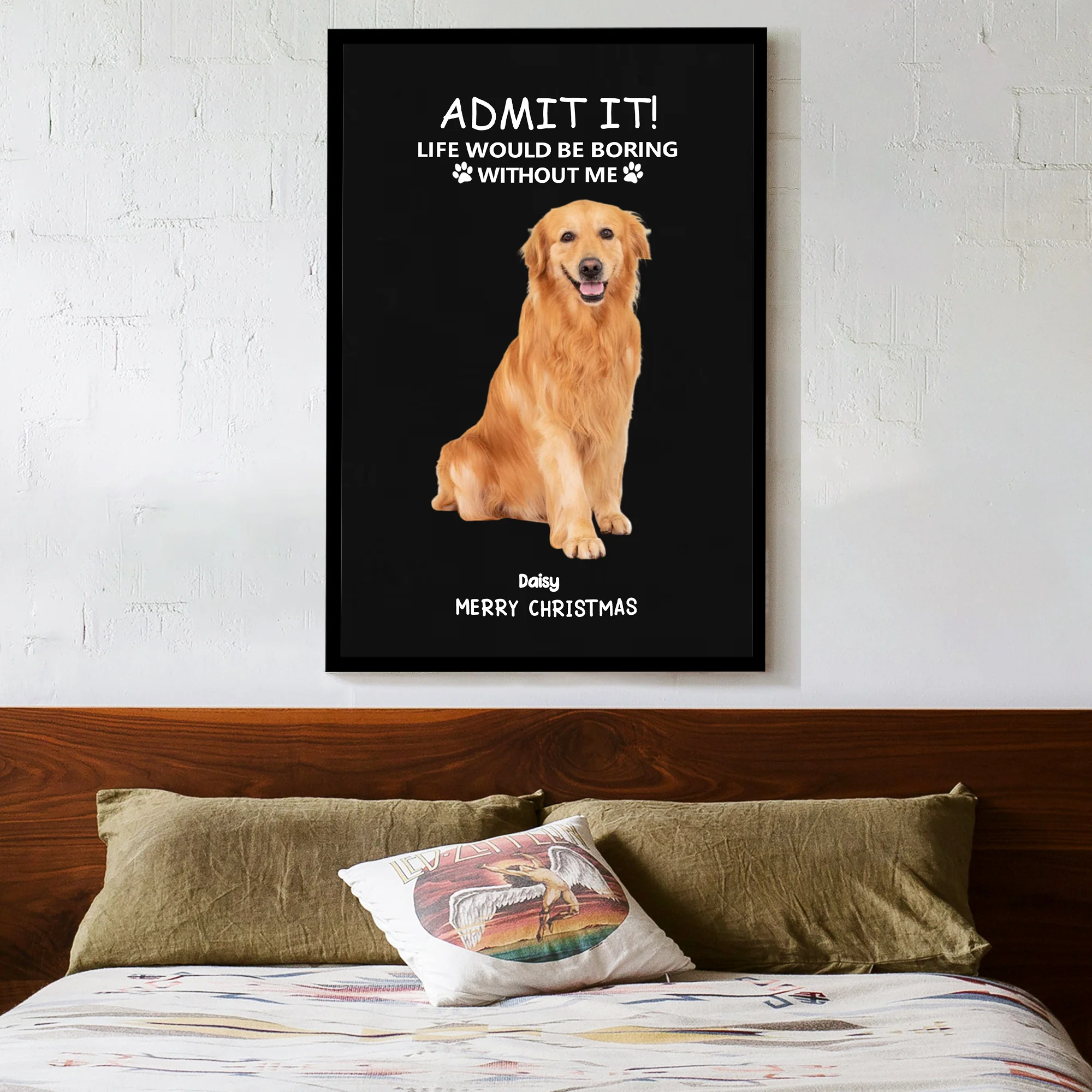 Personalized Christmas Poster - Funny Pet - Themed Gift Poster - Image 2