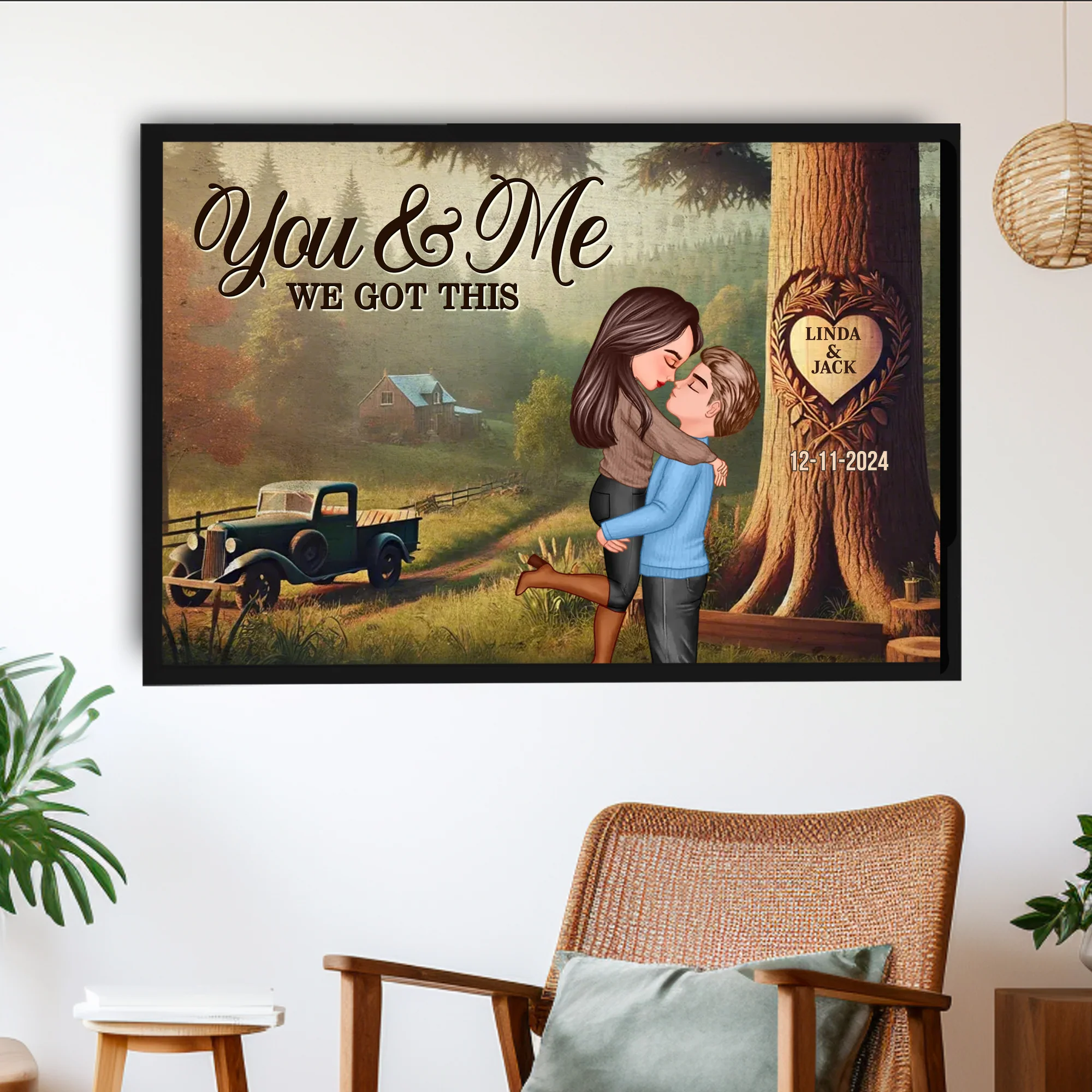 Personalized Couple Poster - A Unique Gift for Love | Custom Wall Art for Couples | Perfect for Anniversaries or Special Occasions - Image 3
