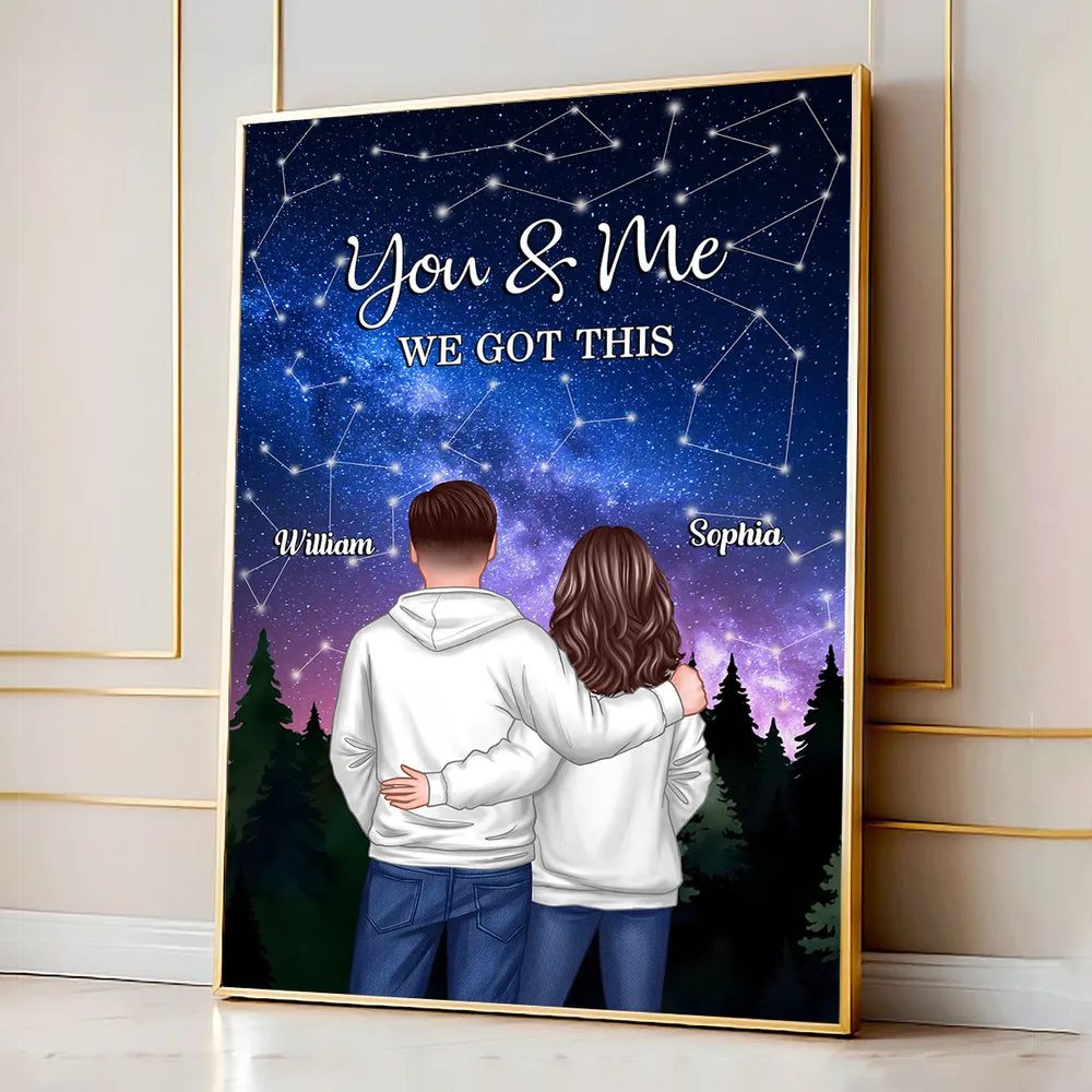 Under the Stars Personalized Couple Poster - A Unique Gift for Valentine’s Day & Anniversaries - Image 7