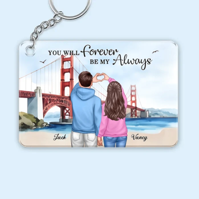 Custom Couple Poster - A Timeless Love Story with Scenic Bridge Backdrop - Image 11