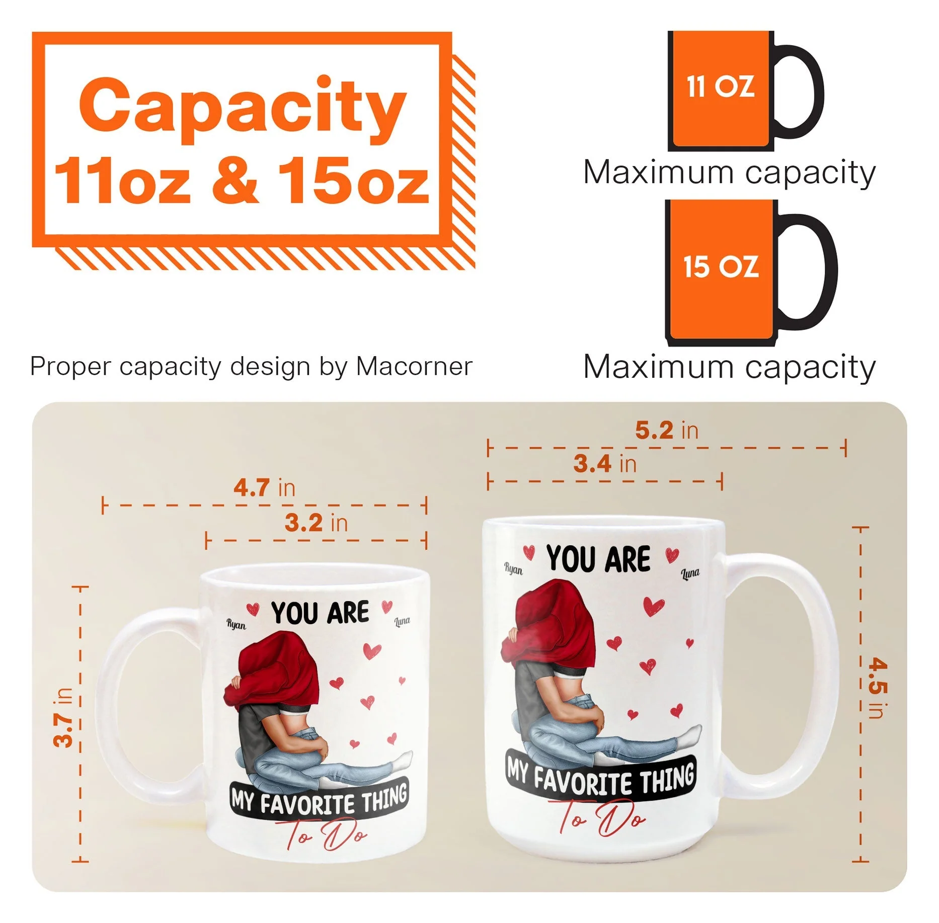 Custom Couple Mug - "You Are My Favorite Thing To Do" Romantic Personalized Coffee Cup - Image 6