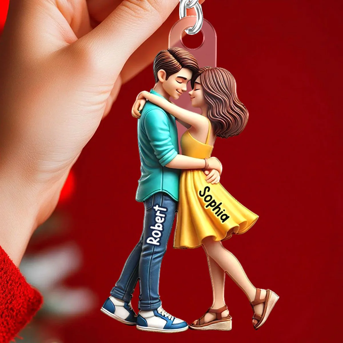 Personalized Couple Embrace Ornament - A Perfect Expression of Love, Commemorating Your Special Moments - Image 5