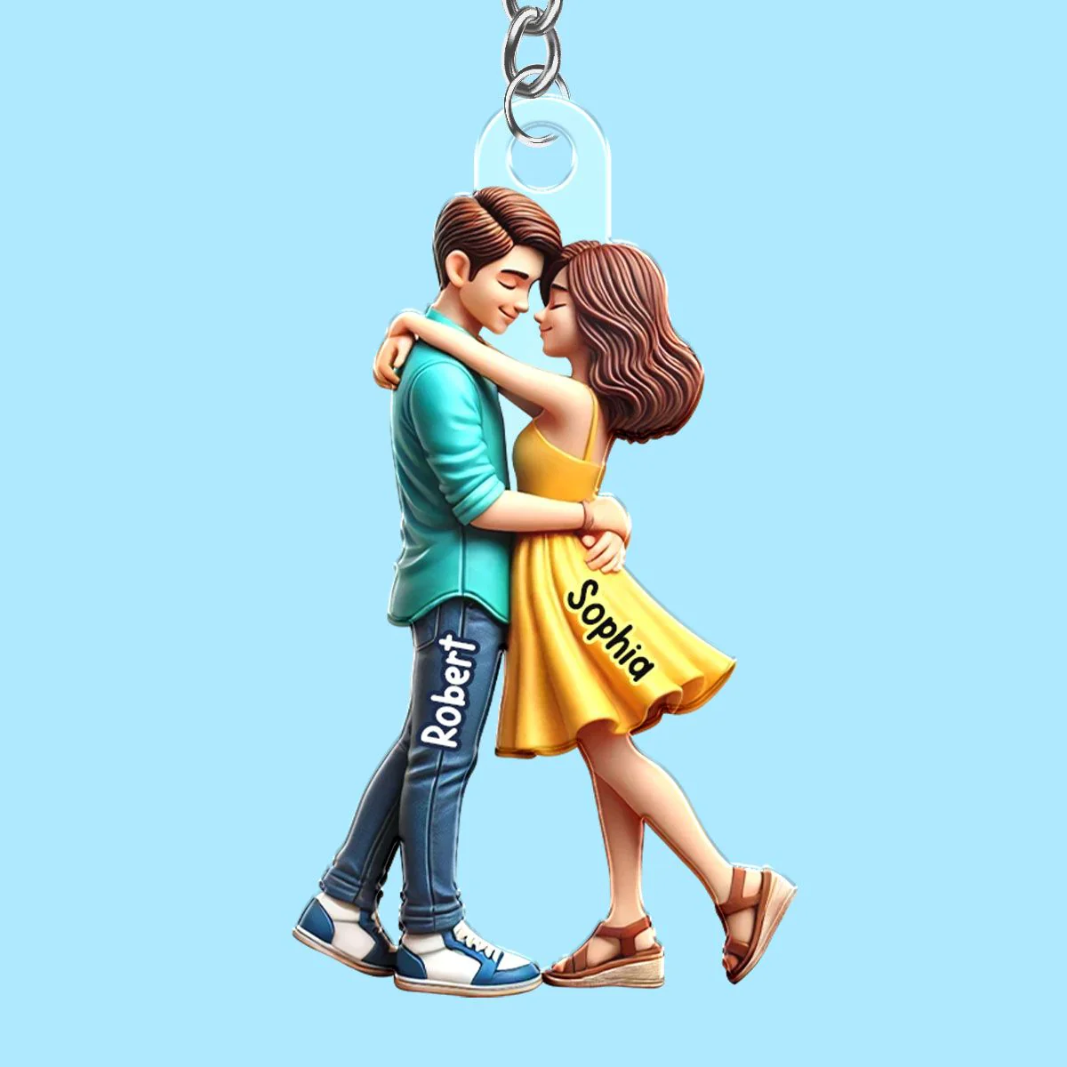 Personalized Couple Embrace Ornament - A Perfect Expression of Love, Commemorating Your Special Moments - Image 8